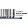 Capri Tools Aluminum Socket Rail Set, 14, 38 and 12 Drive, 17 Long, Blue, 3Pcs Rail W 58 Socket Clips CP50200-3PK-17BL